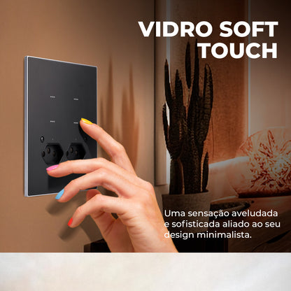 4x4 Switch with Soft Touch Socket Venus Wifi Series