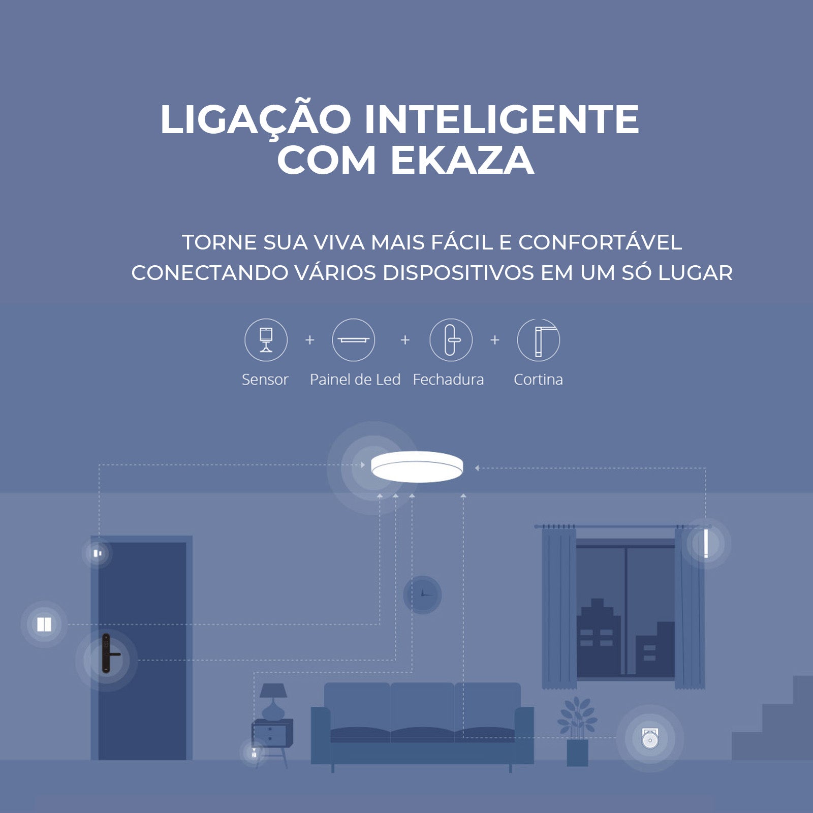 Painel de LED plafon Inteligente RGBW 24W
