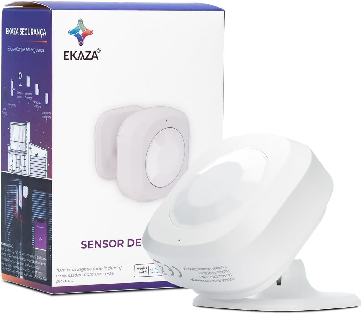 Sensor de Presença e Proximidade Inteligente, Zigbee 3.0 PIR – T1013