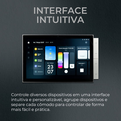 Painel Central Inteligente Wifi Zigbee  Tuya Smart Life Alexa EKAZA