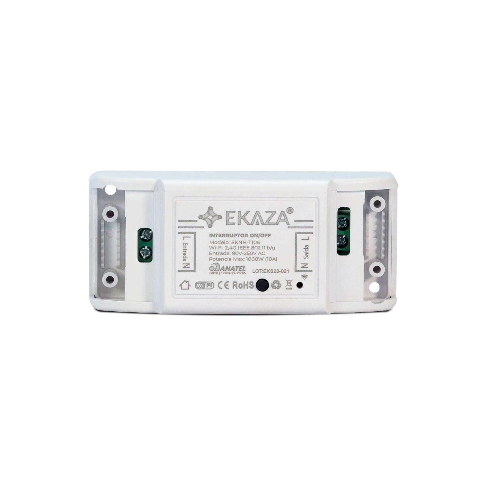 Interruptor Mini Relé Módulo Inteligente On/Off Wifi 10a