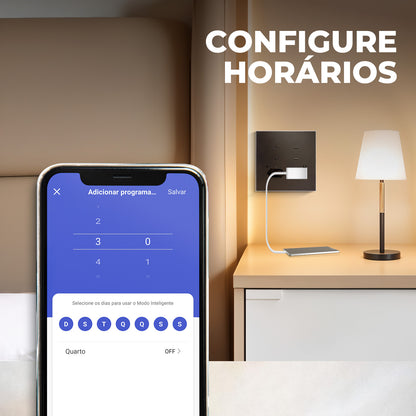 4x4 Switch with Soft Touch Socket Venus Wifi Series