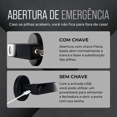 Atria Smart Biometric Digital Lock with Bluetooth, Password, and App