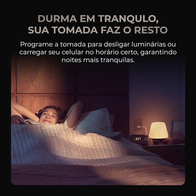Interruptor 4x4 Com Tomada Mercúrio Lite Zigbee