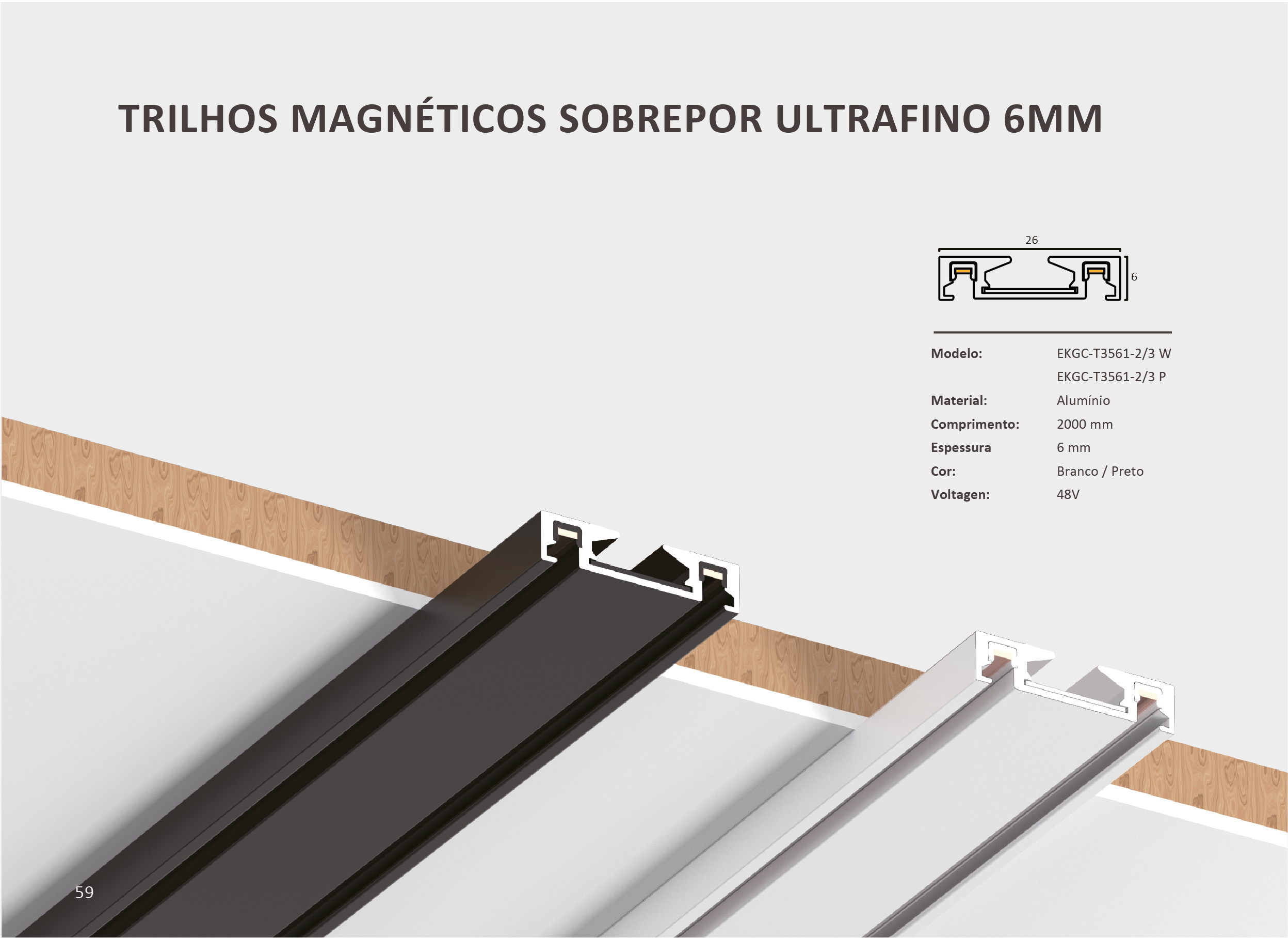 Magnetic Track Ultra-thin Overlay Track