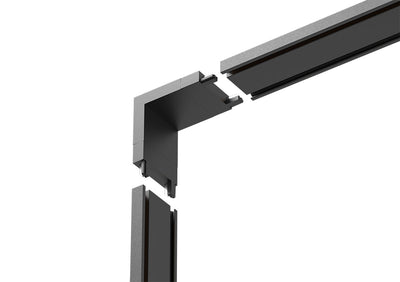 Connection accessories for surface-mounted rails