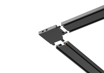 Connection accessories for surface-mounted rails