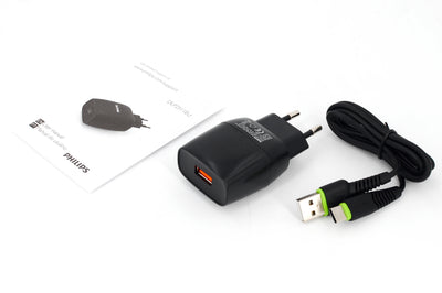 Philips QC3.0 Super Fast Charger Kit + Micro USB Cable