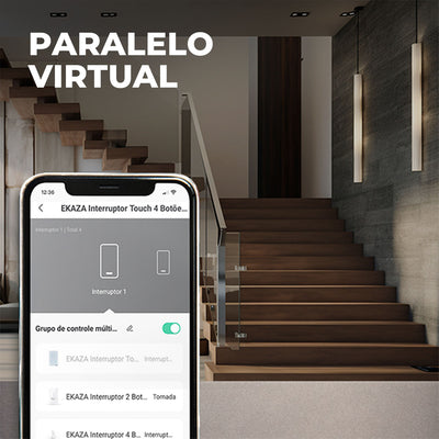 Interruptor Inteligente Tecla Fisica Full Click Mercúrio Lite 2 Tecla Zigbee