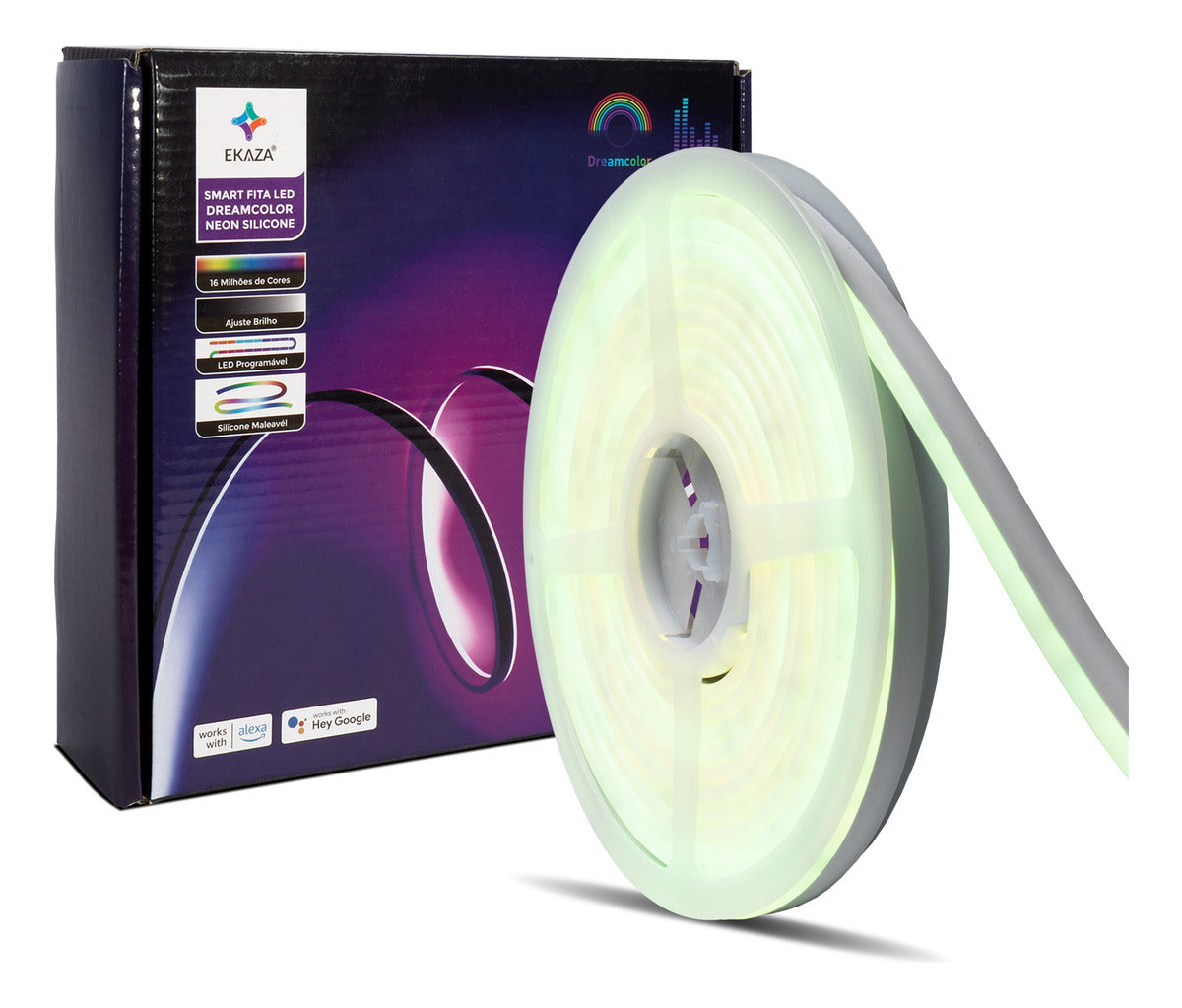 Ekaza Fita Led Neon Rgb-ic Inteligente Wifi 5m Alexa Google Rgb Wifi