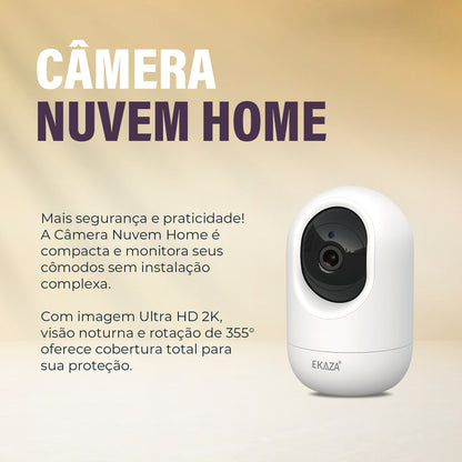 Câmera Babe Nuvem Home Robô Noturna 2k