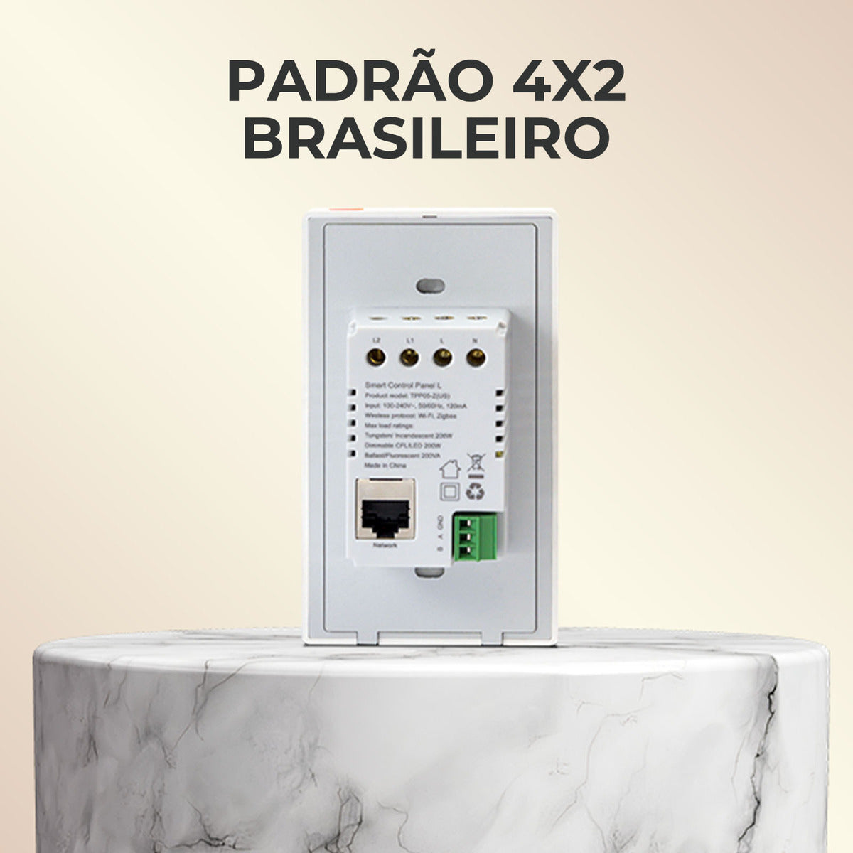Painel Central Inteligente Minipad Automação Com Alexa Ekaza 10 A 127v