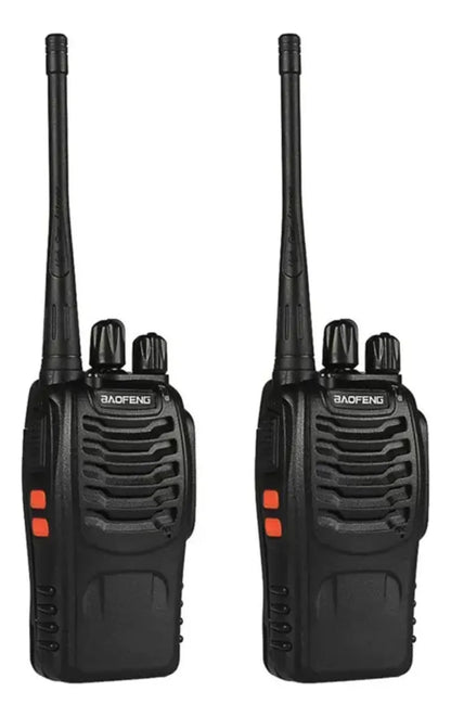 Walk Talk Baofeng 777s Kit 2 Radio Comunicador 16 Canais Preto 400 Mhz X 470 Mhz