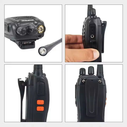 Walk Talk Baofeng 777s Kit 2 Radio Comunicador 16 Canais Preto 400 Mhz X 470 Mhz