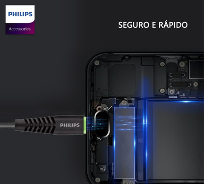 Philips Kit Carregador Qc3.0 Super Rápido+cabo USB-C