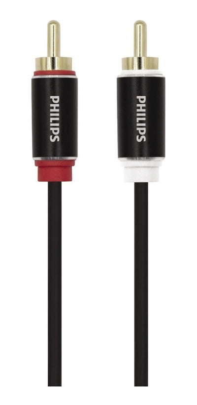 Philips Shielded RCA-to-RCA Audio Cable, Aluminum, 2m, SWA4122