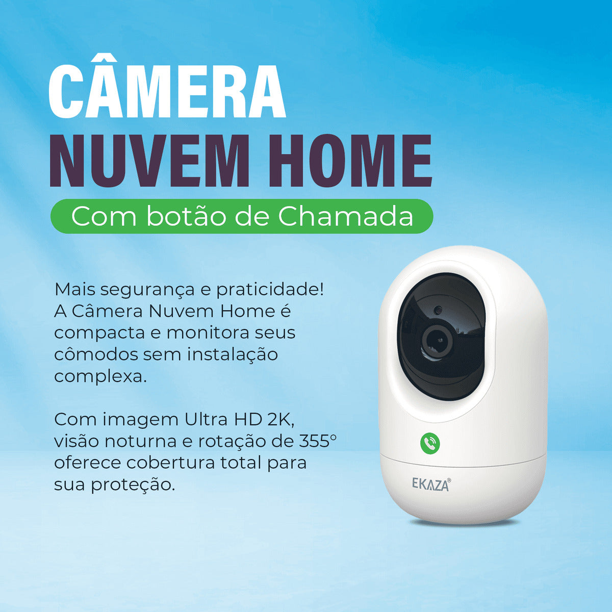 Cloud Home Camera with Call Button 2K