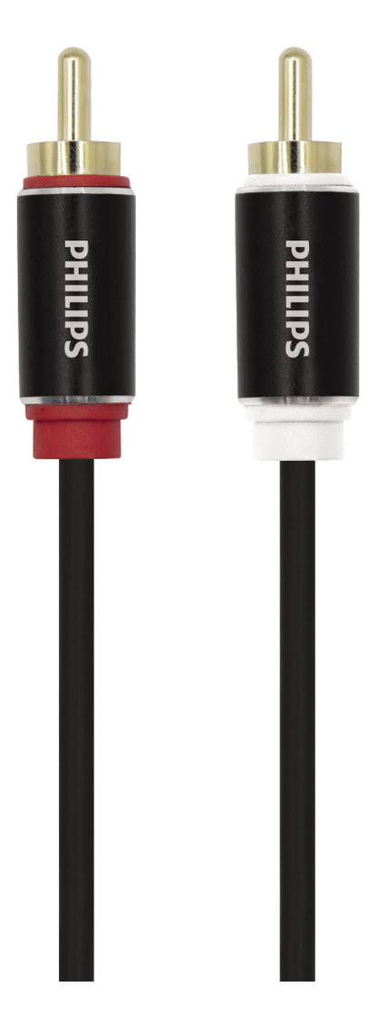 Philips Cabo Áudio Blindado Rca/rca Aluminio Pvc 2m