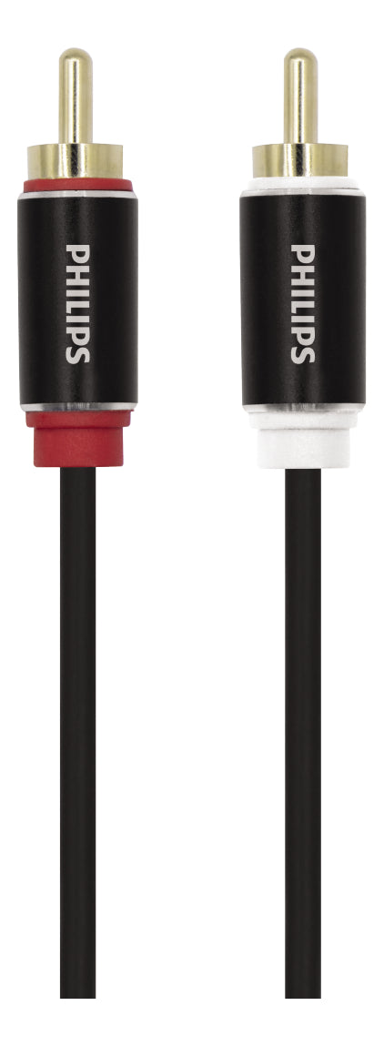 Philips Cabo Áudio Blindado Rca/rca Aluminio Pvc 2m