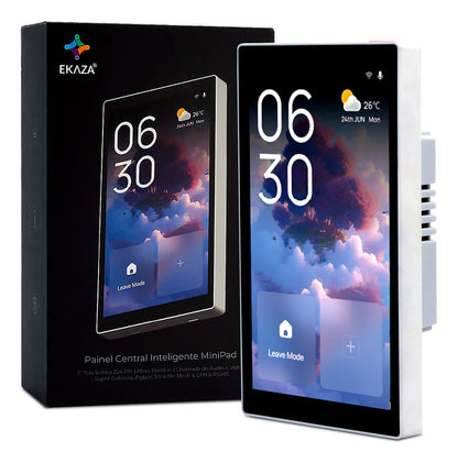 Painel Central Inteligente Minipad Automação Com Alexa Ekaza 10 A 127v