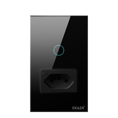 EKAZA Switch with Socket 20A Touch 2.5D 1 Button WIFI
