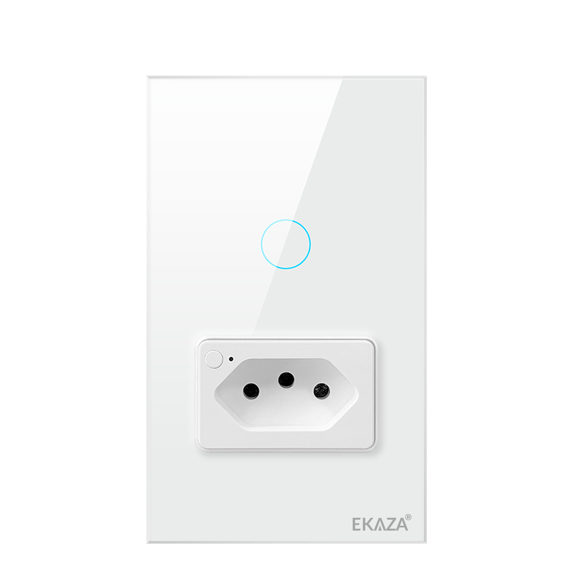 EKAZA Switch with Socket 20A Touch 2.5D 1 Button WIFI