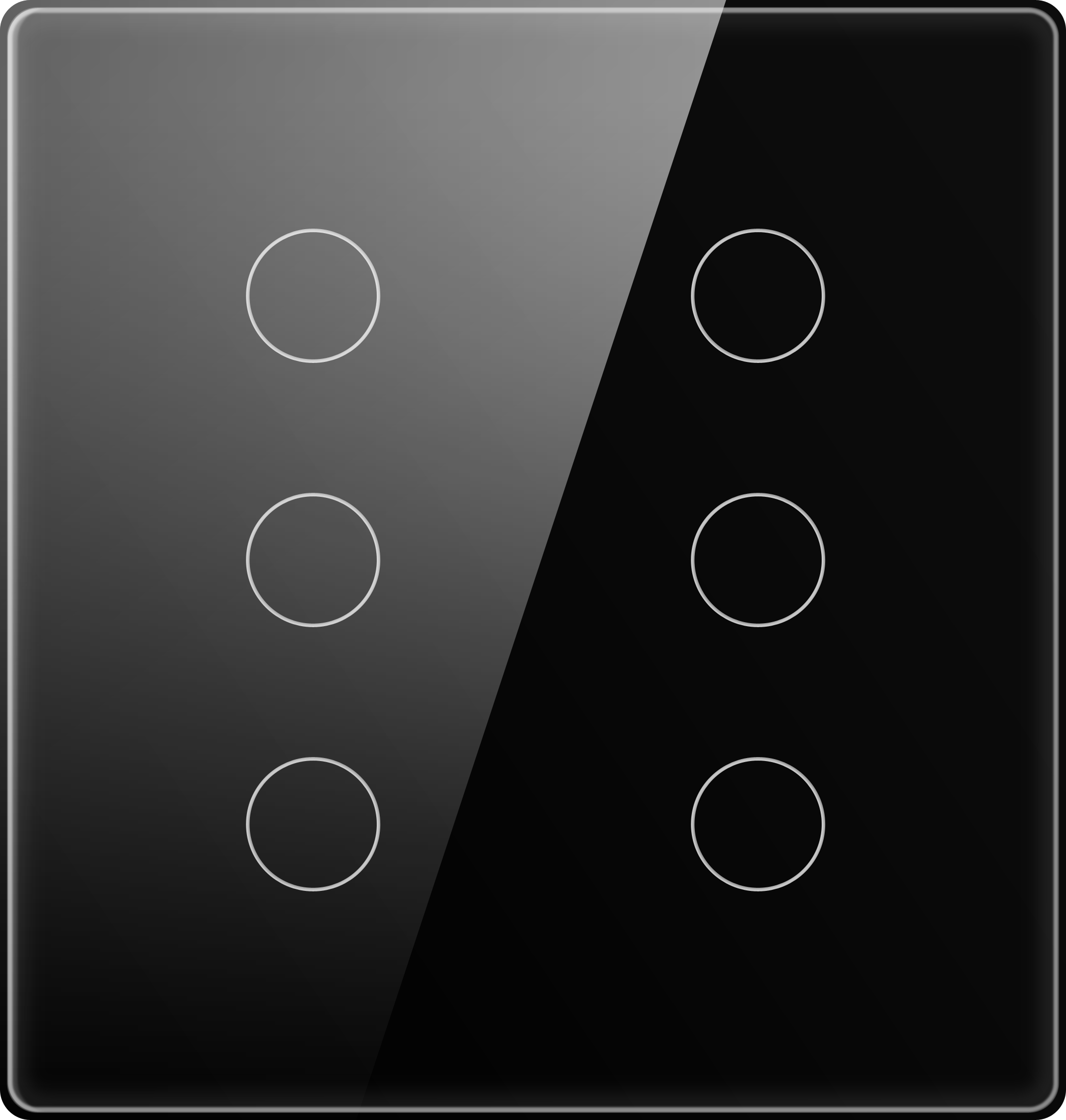 Smart Switch 4x4 Glass Touch 2.5d