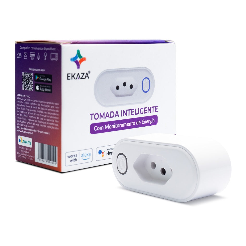 Tomada Inteligente Wifi Com Medidor De Comsumo