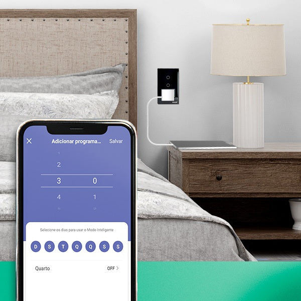 EKAZA Switch with Socket 20A Touch 2.5D 1 Button WIFI