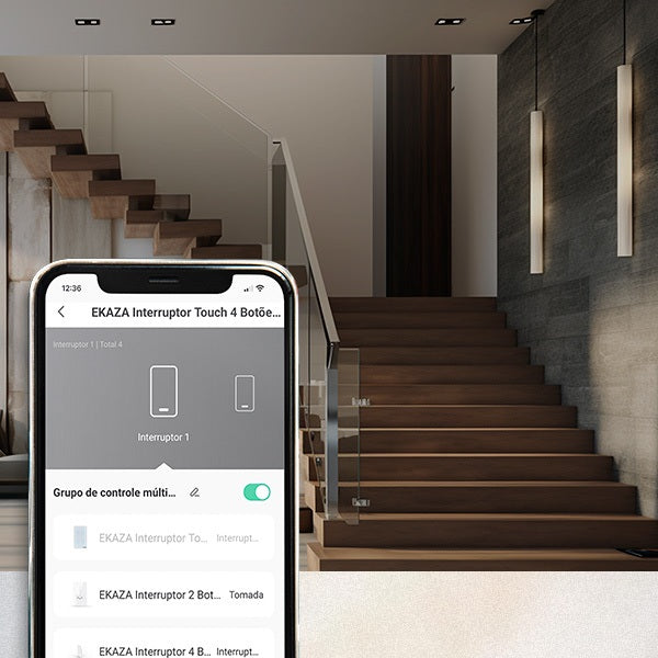 Interruptor Zigbee Soft Touch Série Vênus 4x2
