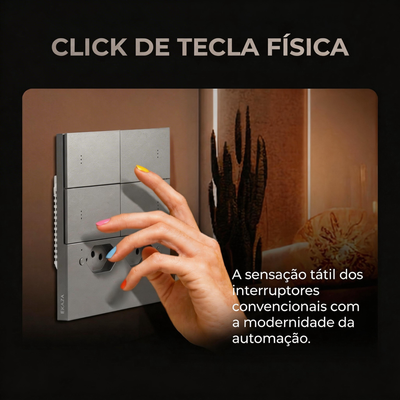 Interruptor 4x4 Com Tomada Mercúrio Lite Zigbee