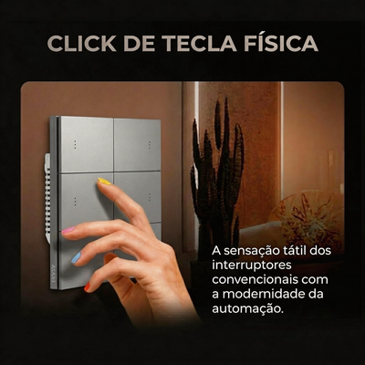Interruptor Mercúrio Lite Zigbee 4x4 6 Botões