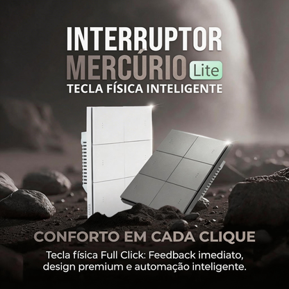 Interruptor Mercúrio Lite Zigbee 4x4 6 Botões
