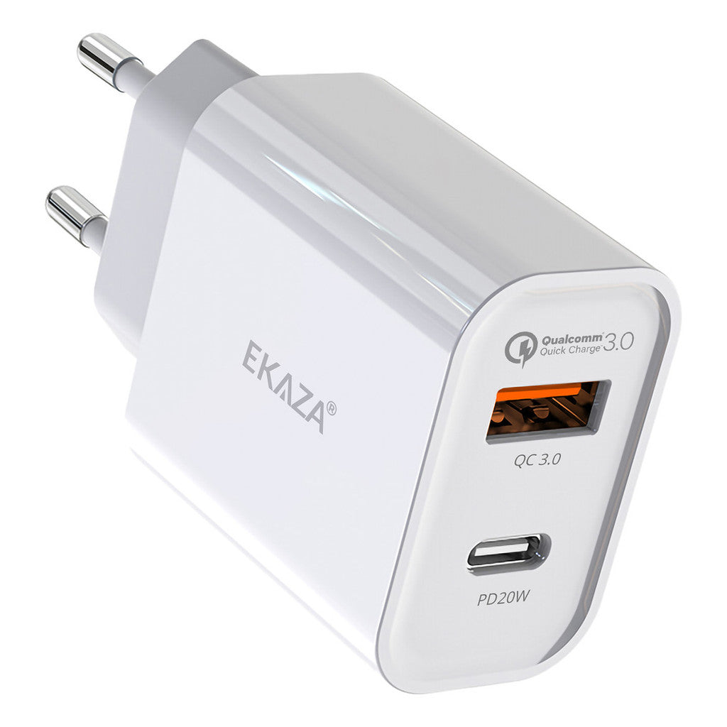 20W USB-C Turbo Fast Charger for iPhone Android - Ekaza