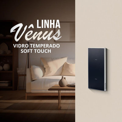 Interruptor Wifi Soft Touch Série Vênus 3 Botões 4x2