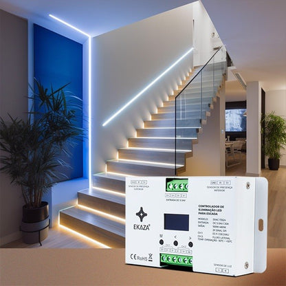 CONTROLADOR DE ILUMINAÇÃO LED PARA ESCADA