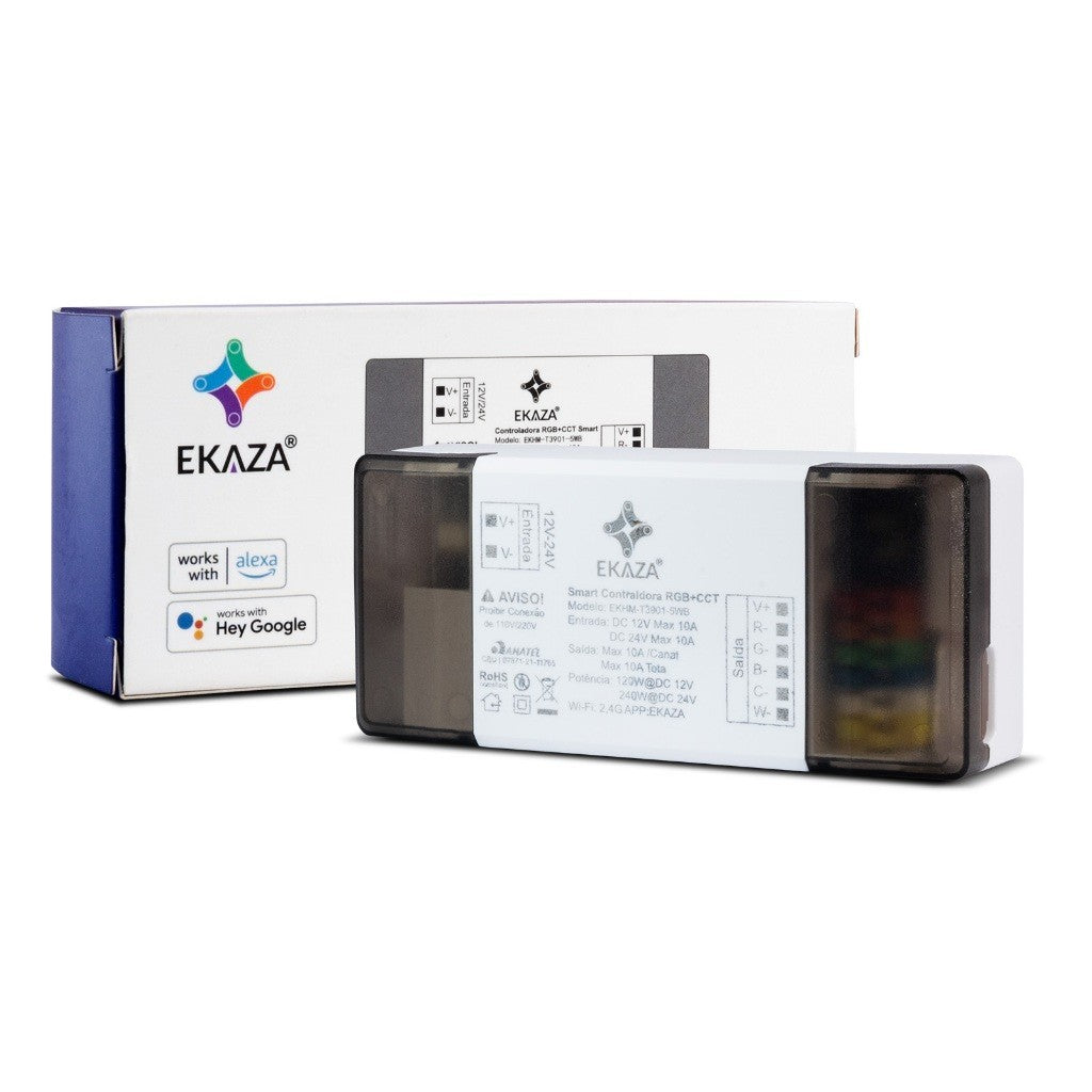 Smart RGB+CCT Controller for Wifi+BLE LED Strip 