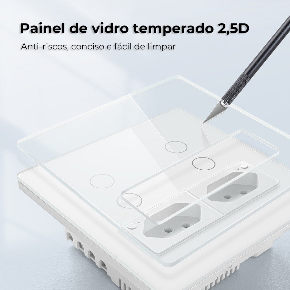 Smart Switch with 2 4x4 WiFi Sockets