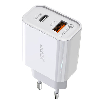 20W USB-C Turbo Fast Charger for iPhone Android - Ekaza