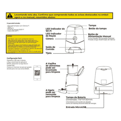 Nutri Alimentador 3L Comedouro Inteligente